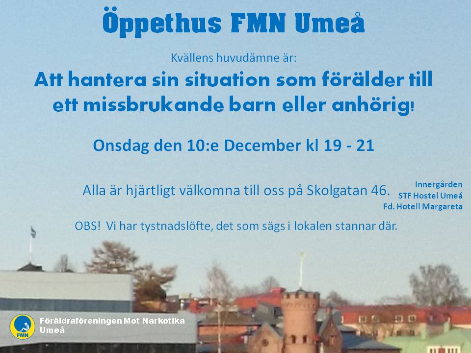 Inbjudan Öppethus 10 december FMN Umeå